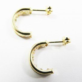 PENDIENTES NIÑA ORO AMARILLO PIEDRA