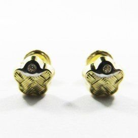 PENDIENTES NIÑA BICOLOR PIEDRA