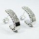 PENDIENTES ORO BLANCO PIEDRA