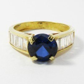SORTIJA ORO AMARILLO ITALIANO PIEDRA