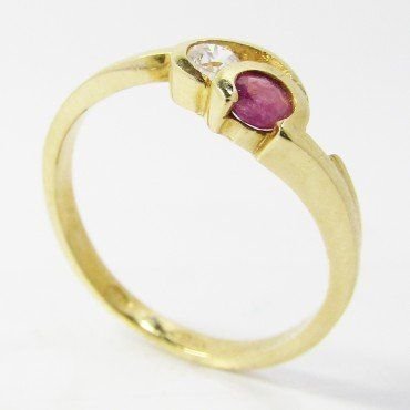 SORTIJA ORO AMARILLO PIEDRA