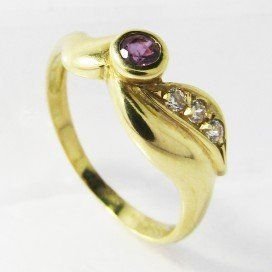 SORTIJA ORO AMARILLO PIEDRA