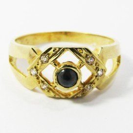 SORTIJA ORO AMARILLO PIEDRA