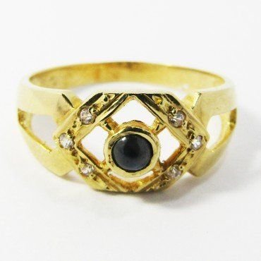 SORTIJA ORO AMARILLO PIEDRA