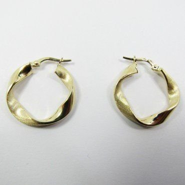 PENDIENTES ARO ORO AMARILLO GALLON