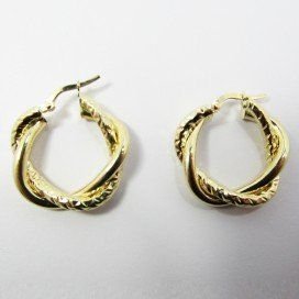 PENDIENTES ARO ORO AMARILLO GALLON