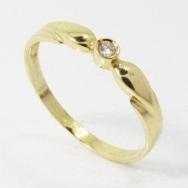 SORTIJA ORO AMARILLO BRILLANTES
