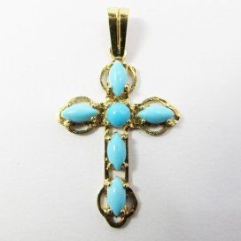 CRUZ ORO AMARILLO TURQUESA