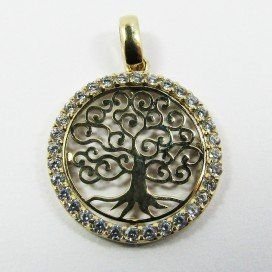 COLGANTE ORO AMARILLO PIEDRA