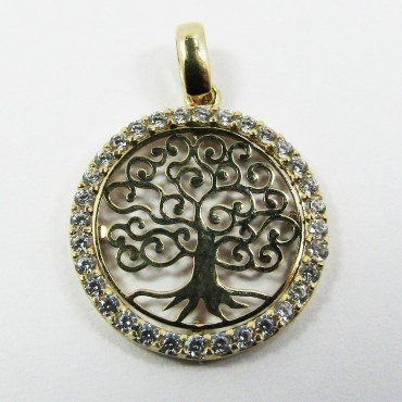 COLGANTE ORO AMARILLO PIEDRA