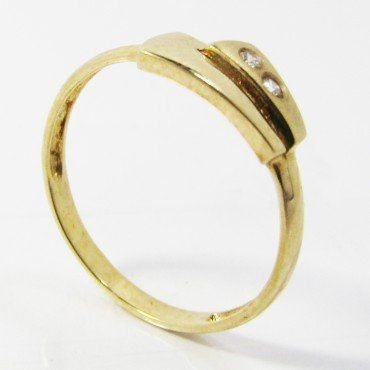SORTIJA NIÑA ORO AMARILLO PIEDRA