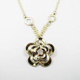 GARGANTILLA ORO BICOLOR ITALIANO LISO