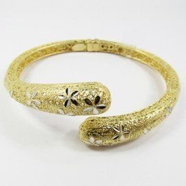 PULSERA ARO ORO BICOLOR ITALIANO