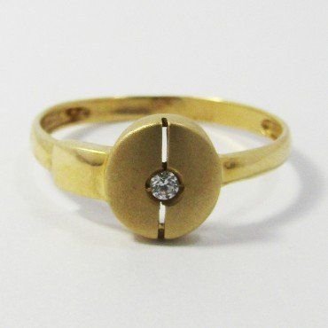 SORTIJA NIÑA ORO AMARILLO PIEDRA