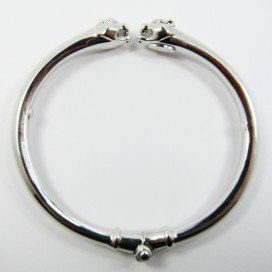 PULSERA ARO ORO BLANCO ITALIANA LISA