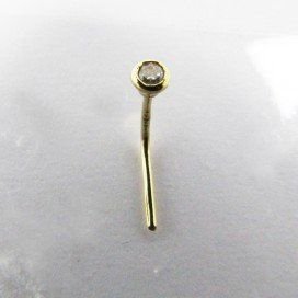 PIERCING ORO AMARILLO PIEDRA