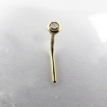 PIERCING ORO AMARILLO PIEDRA