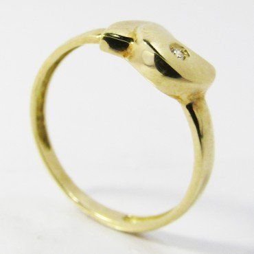 SORTIJA NIÑA ORO AMARILLO PIEDRA