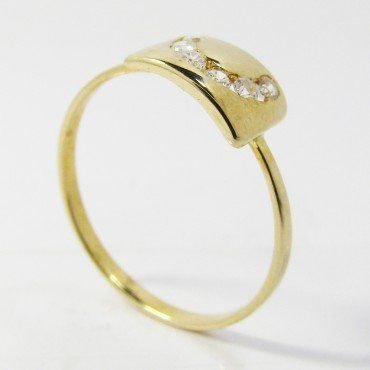 SORTIJA NIÑA ORO AMARILLO PIEDRA