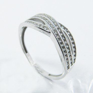 SORTIJA ORO BLANCO PIEDRA