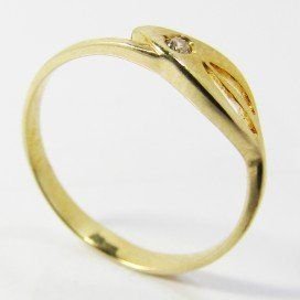 SORTIJA NIÑA ORO AMARILLO PIEDRA