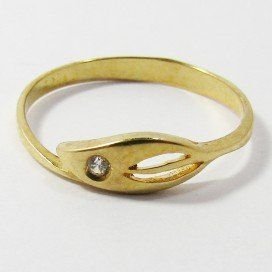 SORTIJA NIÑA ORO AMARILLO PIEDRA
