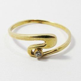 SORTIJA NIÑA ORO AMARILLO PIEDRA