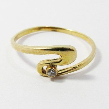 SORTIJA NIÑA ORO AMARILLO PIEDRA