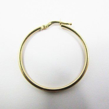PENDIENTES ARO ORO AMARILLO TUBO