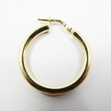 PENDIENTES ARO ORO AMARILLO TUBO