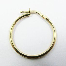 PENDIENTES ARO ORO AMARILLO TUBO