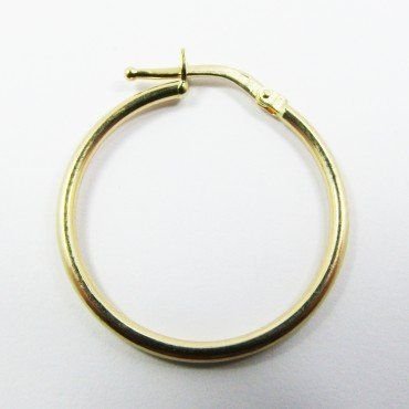PENDIENTES ARO ORO AMARILLO TUBO