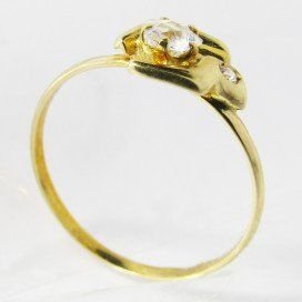 SORTIJA NIÑA ORO AMARILLO PIEDRA