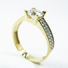 SORTIJA ORO AMARILLO PIEDRA