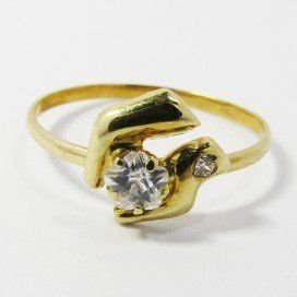 SORTIJA NIÑA ORO AMARILLO PIEDRA
