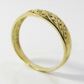 SORTIJA NIÑA ORO AMARILLO PIEDRA