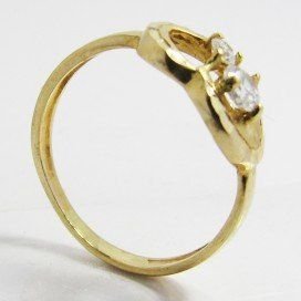 SORTIJA NIÑA ORO AMARILLO PIEDRA