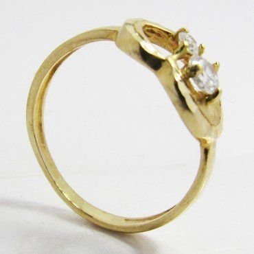 SORTIJA NIÑA ORO AMARILLO PIEDRA