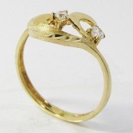 SORTIJA NIÑA ORO AMARILLO PIEDRA