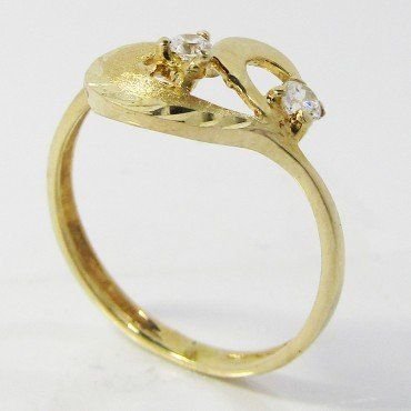 SORTIJA NIÑA ORO AMARILLO PIEDRA
