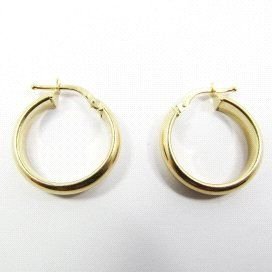 PENDIENTES ARO ORO AMARILLO TUBO