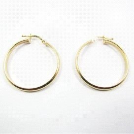 PENDIENTES ARO ORO AMARILLO TUBO
