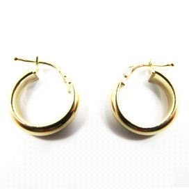 PENDIENTES ARO ORO AMARILLO TUBO