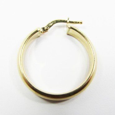 PENDIENTES ARO ORO AMARILLO TUBO