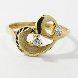 SORTIJA NIÑA ORO AMARILLO PIEDRA