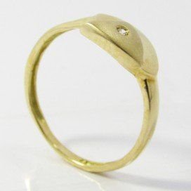 SORTIJA NIÑA ORO AMARILLO PIEDRA