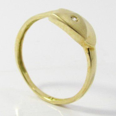 SORTIJA NIÑA ORO AMARILLO PIEDRA