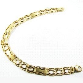 PULSERAS CABALLERO ORO AMARILLO ITALIANO