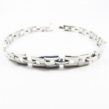 PULSERAS CABALLERO ORO BLANCO ITALIANA L