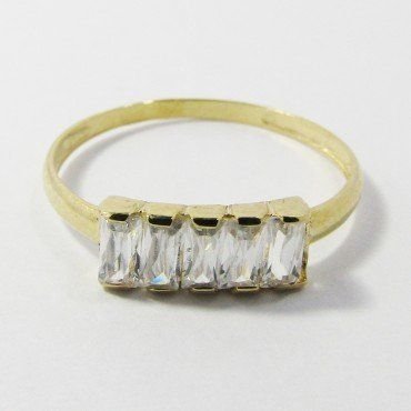 SORTIJA NIÑA ORO AMARILLO PIEDRA